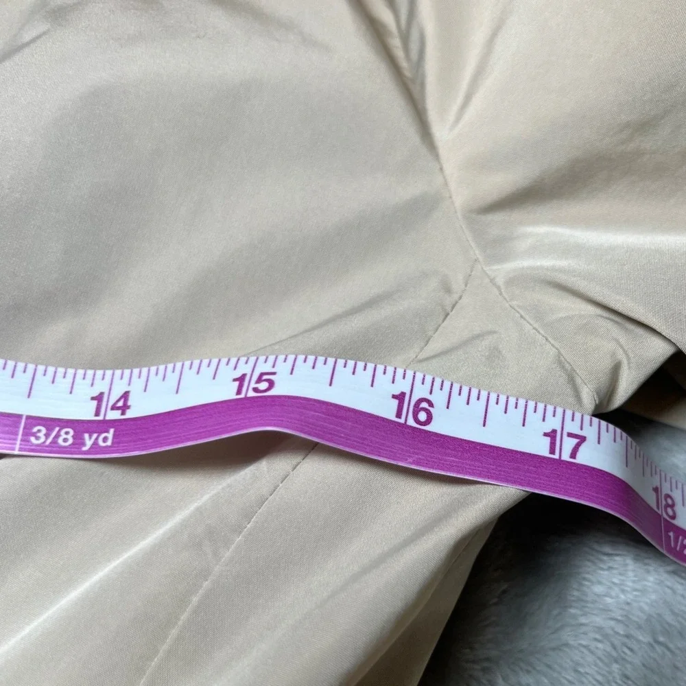 Banana Republic Womens Size XS Petites Trench Coat Champagne Belted Jacket - Picture 9 of 16